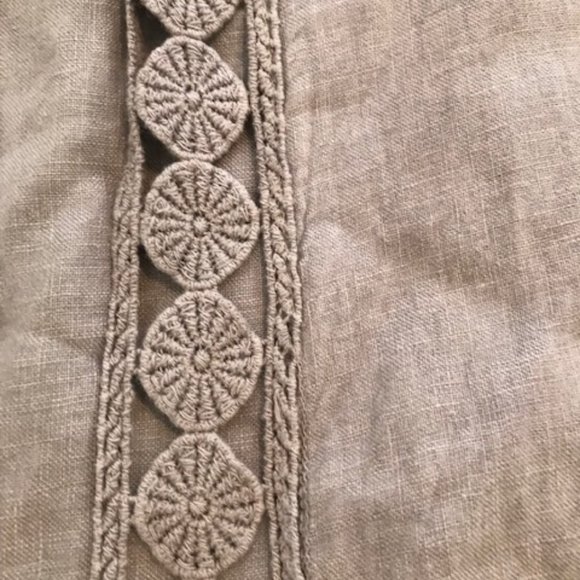 Taupe Linen Jacket Made in Italy ~ size L to XL - Picture 4 of 11